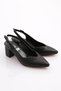 K600 Women's Open Back Pointed Toe Heeled Shoes - 2