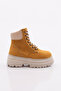 Btz01 Women's Lace-Up Boots Mustard