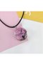 Tree of Life Themed Necklace Transparent Design with Butterfly Special Epoxy Accessory Vivid Look Luxury Jewelry