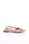 Dgnkadın Square Stone Decorated Sandals Beige Nubuck 1213378