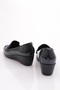 Women's Comfort Shoes with Stripes on the Front, Navy Blue Patent Leather 341933648 - 3
