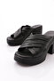 Black Heeled Slippers - Women 6103222 - 4