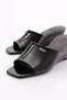 24346 Women's Wedge Heeled Slippers - 4