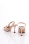 Women's Back-Tie Heeled Shoes Beige Nubuck 62623534 - 3