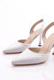 Women's Back Heeled Shoes Silver Stone 6273534 - 4
