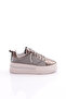 Women's Silver Stone Sneakers Shoes Platinum Parachute 36912682