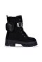 7640 Black Emerald Winter Girl's Fur Boots - 2