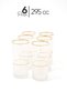 Set of 6 Handcrafted Gold Gilt Water Glasses 295 Cc - Stylish and Elegant Design - 2
