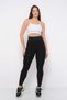 Winter Leggings Thermal Keeping Warm Women Men Unisex Black Inside Plush Fleece Underwear Leggings - 2