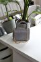 Women's Platinum Glitter Handle Chain Detailed Evening Dress Clutch Bag - 2