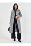 Regular Fit Double Breasted Flared Wool Like Coat