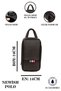 Waterproof Shaving Bag Daily Cosmetic Handbag Men's Black Bag (14X24CM) - 5