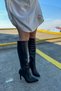 Mek Black Leather Zippered Women's Boots - 3