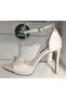 22240639 Women's Stoned Pointed Toe Single Strap Evening Dress Shoes - 5