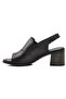 24381825Y Women's Genuine Leather Summer Heeled Shoes - 2