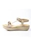 24Y121-3 Women's Wedge Sole Stone Sandals - 4