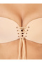 Lace Up Front Fastening Stick On Bra - 2