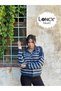 Polo Neck Striped Knitwear Knitted Sweater - 4
