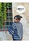 Polo Neck Striped Knitwear Knitted Sweater - 5