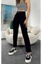 By-6046 Black Dark Mom Jean Jeans High Waist Jeans Narrow Leg Pants - 3