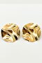 Asymmetric Oval Model Wavy Pinterest Earrings - 2