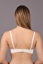 Seamless Non-Padded Thin Covered No Underwire Cut B Cup Basic Bra ECRU - 4