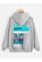 Men's Gray Hooded Sweatshirt