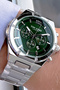 3 Atm Water Resistant Men's Wristwatch Silver Color Steel Band Tjeg2017C5