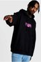 Men's Black Hooded Sweatshirt - Paradise - 3