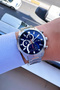 Men's Wristwatch with Calendar 3 Atm Water Resistant Navy Blue Color Gtje2056C2