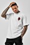 Men's Oversize T-Shirt with Japanese Text Print on the Back, Black - 2