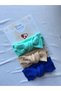 3-Piece Handmade Ribbed Baby Girl Bandana