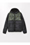 Hooded Camouflage Patterned Boy's Puffer Coat