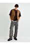 Loose Fit Jeans with Cargo Pockets, Washable and Buttoned - 2