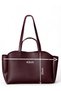 Claret Red Cherry Red Women's Tote - Faux Leather, Double Handle, Puppy Shopper Hand and Shoulder Bag, London - 3