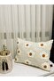 Linen Fabric 35*50 Daisy Pattern Punch Throw Pillow Cover (Panch) - 7
