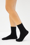 Bamboo Women's Elasticless Black Seamless Premium Socks 6-Pack Non-Squeezing Socks - No Marks Left Behind - 4