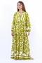 Prive Sorrento 100% Viscose Maxi Size Oil Green Long Dress