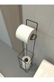 Metal Toilet Paper - Wc Paper Holder, Hanger and Holder with Refills - 6