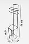 Metal Toilet Paper - Wc Paper Holder, Hanger and Holder with Refills - 4