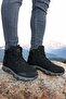 Cold Proof Unisex Long Outdoor Trekking Boots Black - Smoke - 8