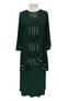 Emerald Green Ahsen Stylish Stone Embroidered Mother's Evening Dress - 2