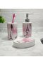 Ceramic 3-Piece Bathroom Set Girl with Paris Pattern 20x20x10cm