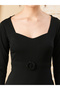 Open Back Tie-Up Detail Maxi Dress with Side Slit - 3