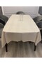 Colber High Quality Striped Patterned Linen Effect Carefree Tablecloth - 3