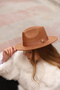 Stylish Camel Wide Brim Elegant Panama Trilby Cap - Quality and Stylish Accessory Spk1145 - 6