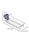 Kitchen and Bathroom Organizer Iron Shelf Single Layer Soap Dish Sponge Holder - 5