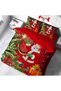 Gift Duvet Cover Merry Christmas Patterned Double Duvet Cover Set Without Sheets - 3