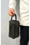 Genuine Leather Men's Handbag Black Color