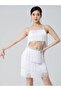 2 Piece Set Women Dance Clothes Latin Dance Top with Bottom Tassels - 2